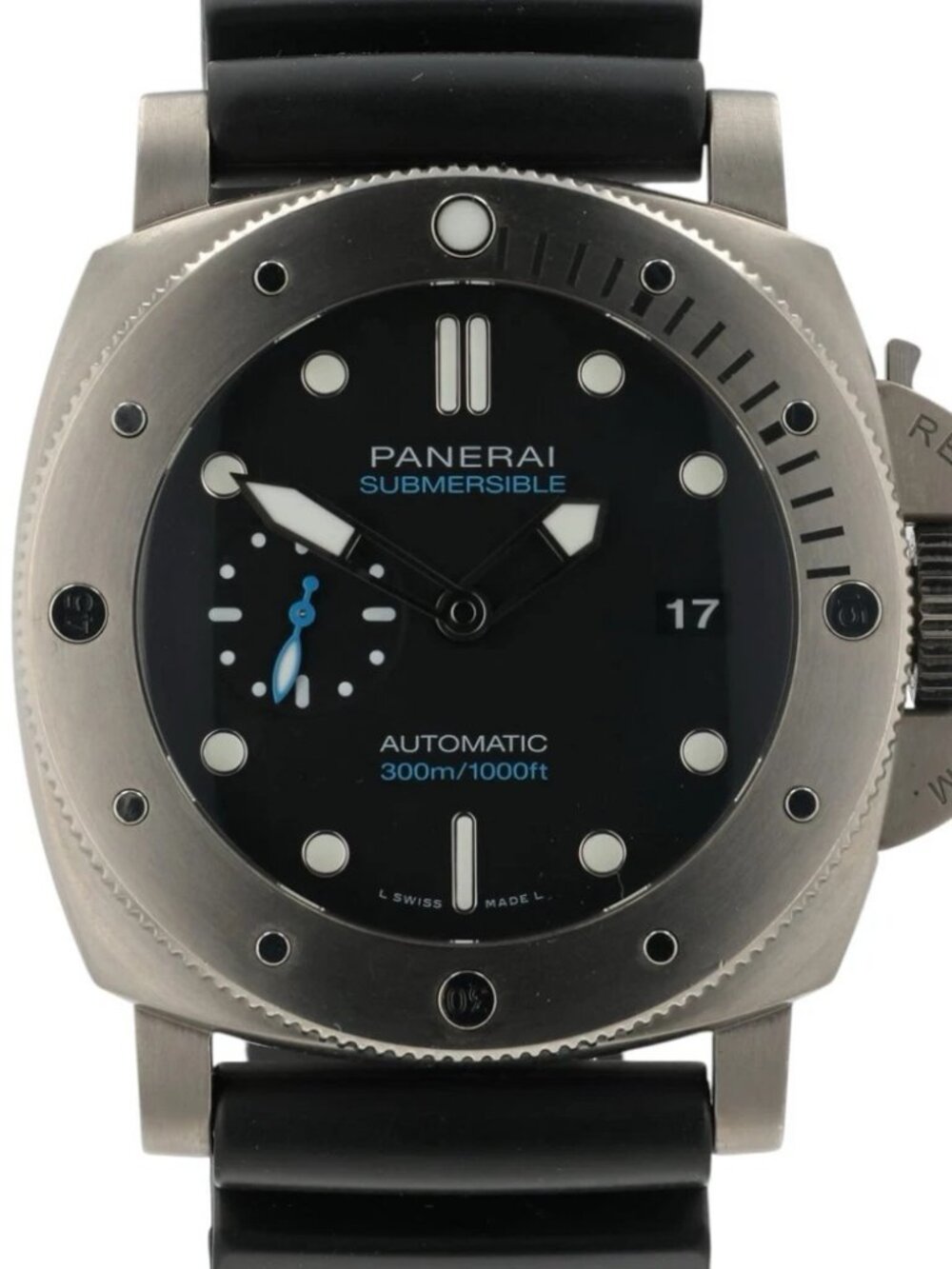 Panerai Submersible Black Dial Titanium 47mm Automatic Men’s Watch